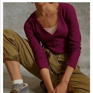 Purple cardigan by Maeve for Anthropologie size M